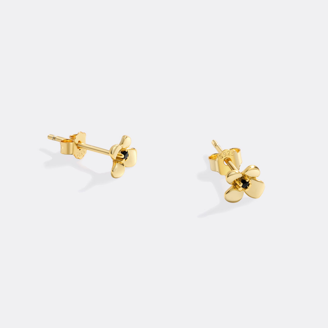 Dainty Floral Statement Stud Earrings