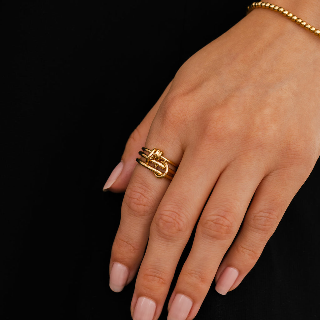 Linked Statement Fidget Rings