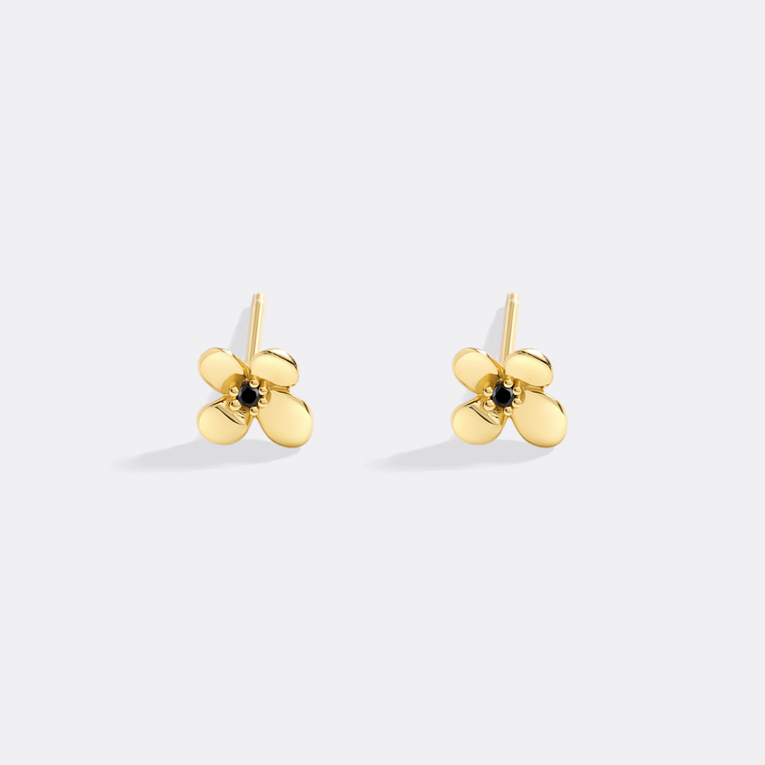 Dainty Floral Statement Stud Earrings