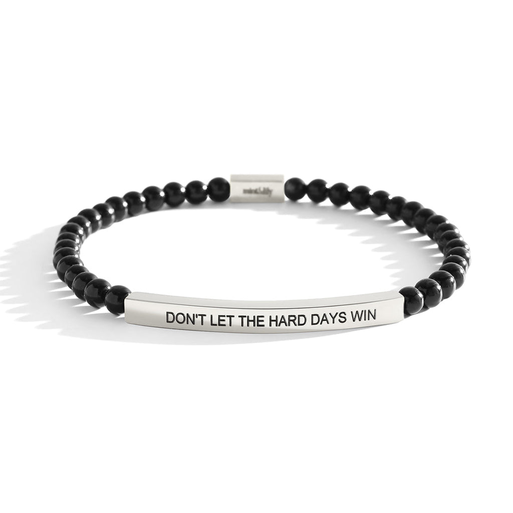 Don't Let The Hard Days Win Beaded Inspire Bracelet