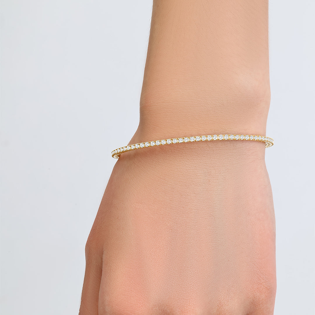 Flexible Diamond Tennis Bracelet