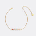 Dainty Baguette Birthstone Bracelet