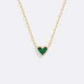 Dainty Heart Paperclip Necklace