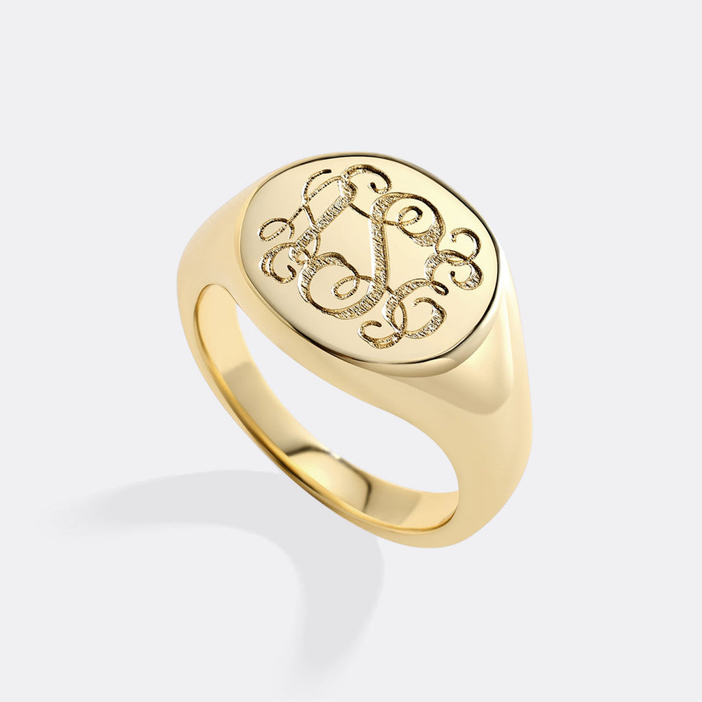 Monogram Signet Ring