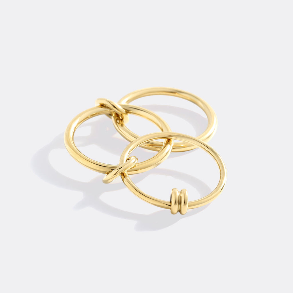 Linked Statement Fidget Rings