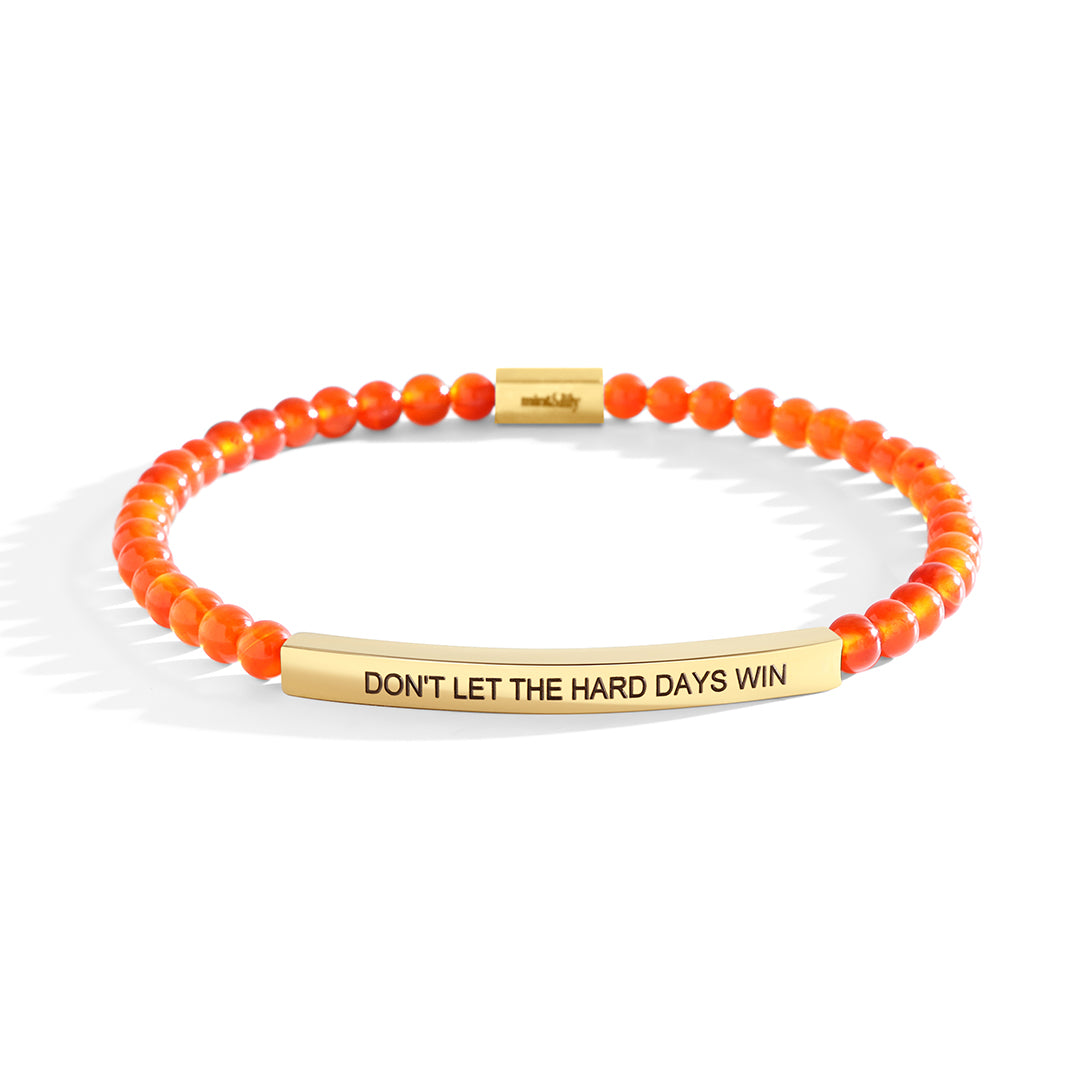 Don't Let The Hard Days Win Beaded Inspire Bracelet
