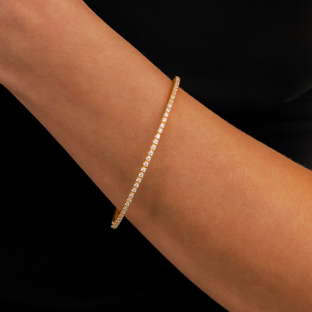 Flexible Diamond Tennis Bracelet