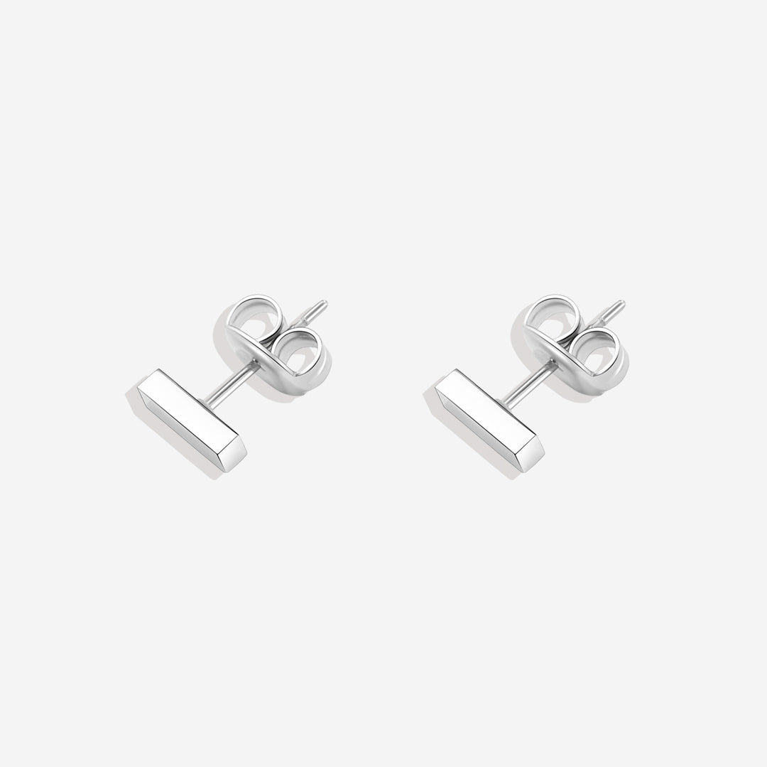 Dainty Bar Stud Earrings
