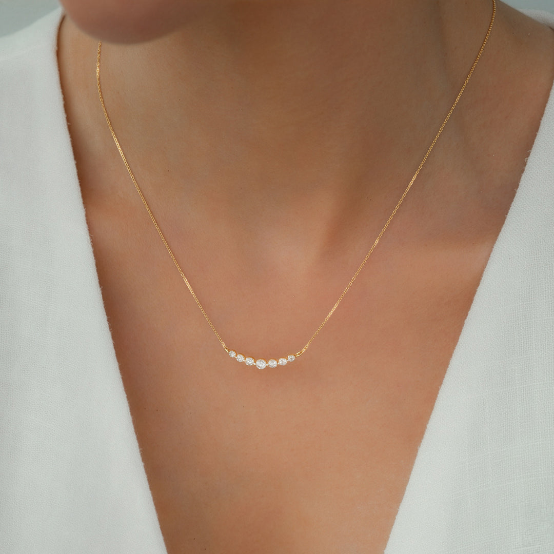 Classic Arc Diamond Necklace