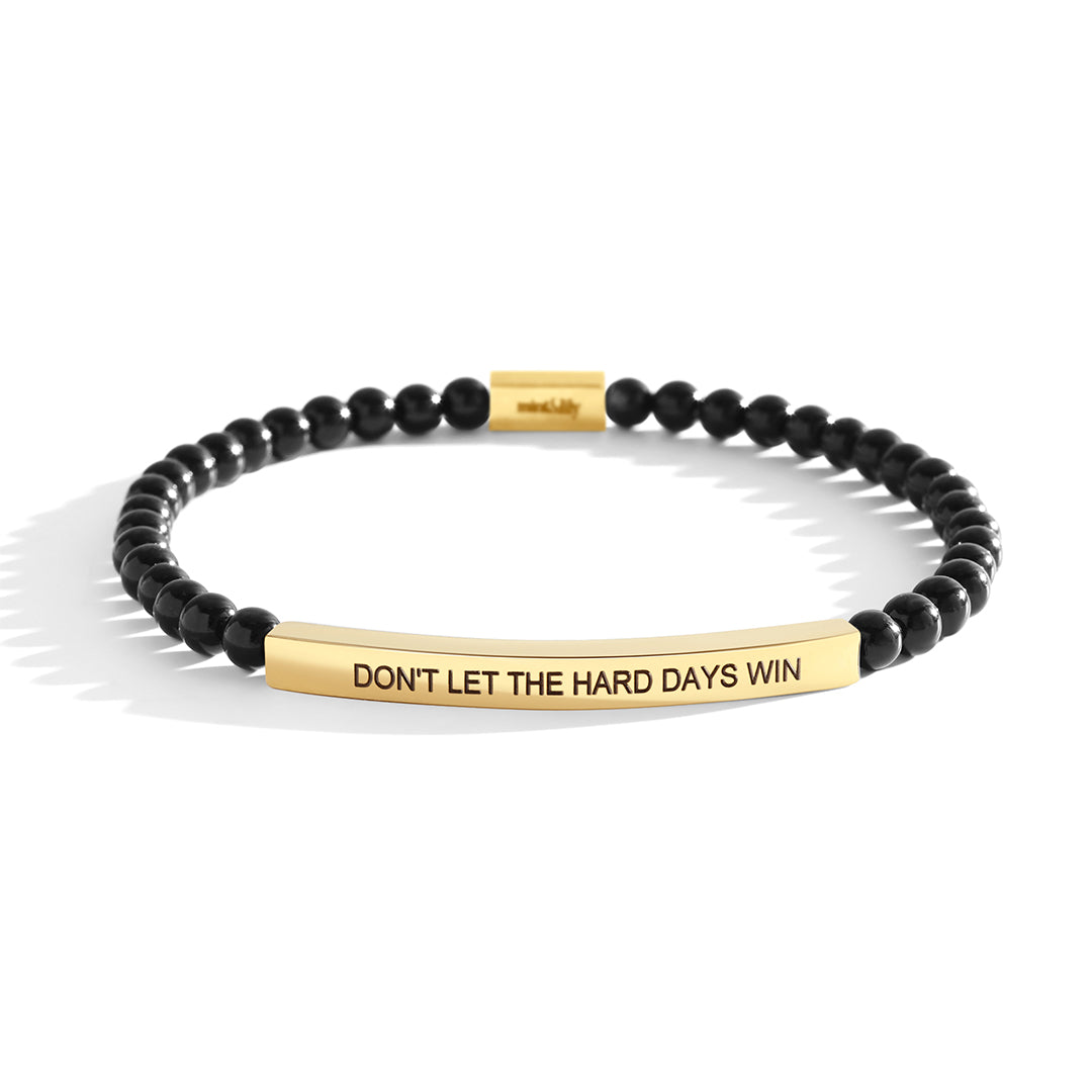 Don't Let The Hard Days Win Beaded Inspire Bracelet