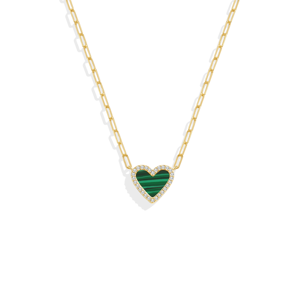 Dainty Heart Paperclip Necklace